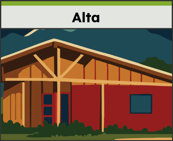 Alta landing page button