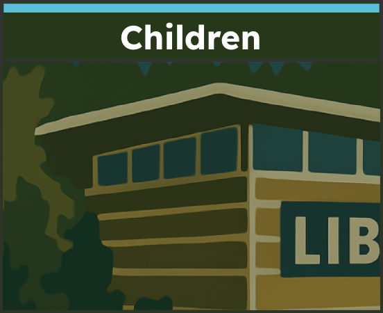 Children landing page hover button