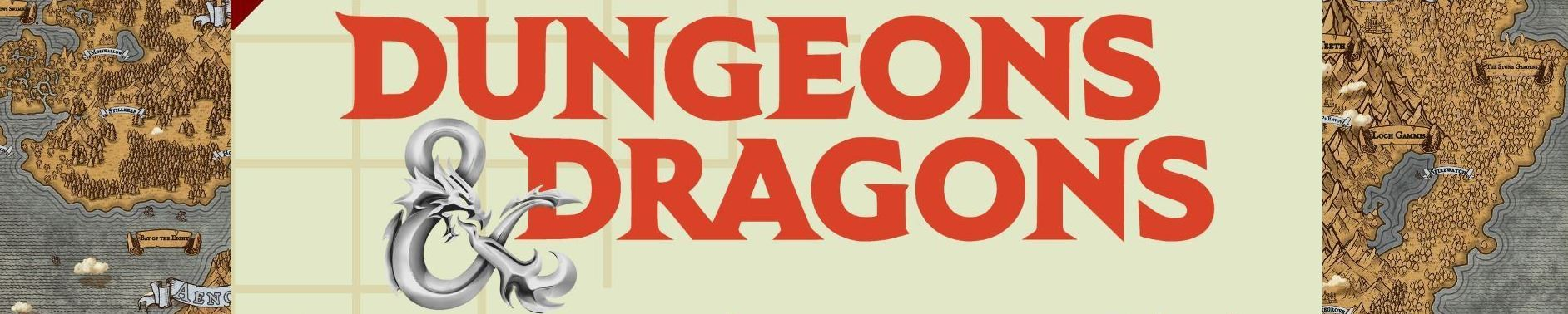 Dungeons and Dragons graphic header with the Dungeons and Dragons logo