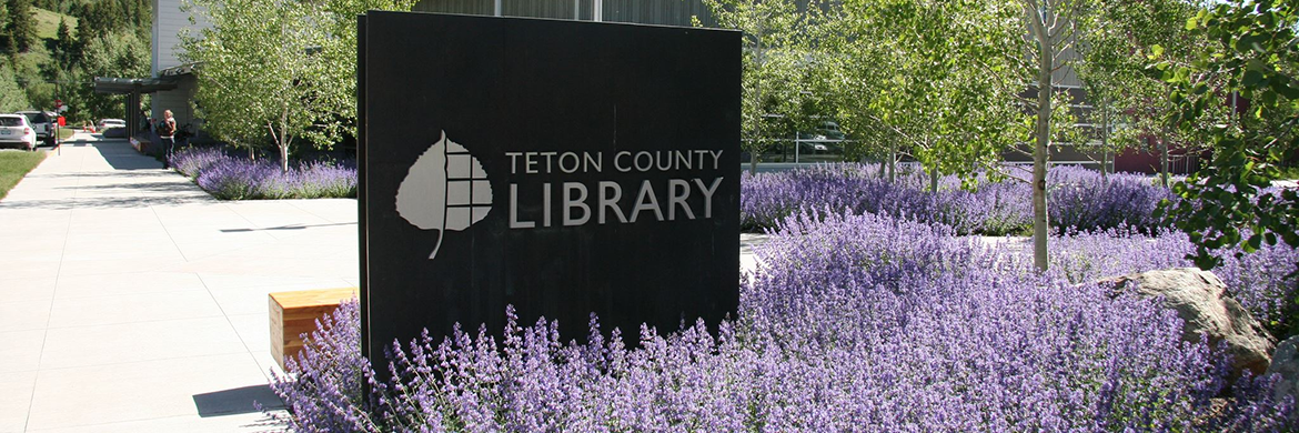 Teton County Library sign