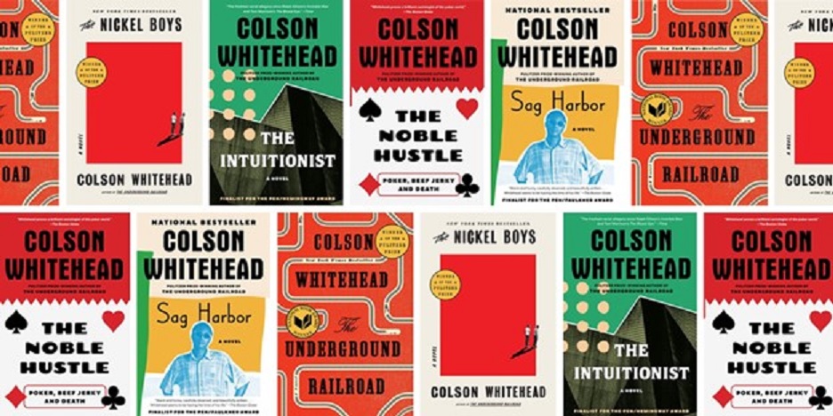 images of the covers of Colson Whitehead's books