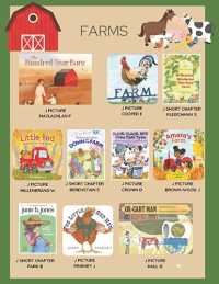 Kids - Farms poster with multiple different book covers