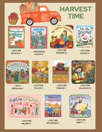 Kids - Harvest Time poster with multiple different book covers