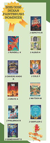 Older Kids - 2025/2026 Indian Paintbrush Nominees poster with different book covers