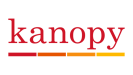 Kanopy red text database logo 