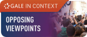 Gale in Context Opposing Viewpoints database logo with an image of people standing in stadium seating