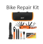 bike repair kit : 8 piece basic tool kit in a soft sided carrying case ; 9 x 3.9 x 2.2 inches