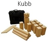 Wooden blocks of various sizes with a black carrier case