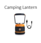 1 kit: Camping lantern in zippered bag