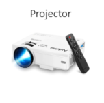 1 projector and a remote in carrying case