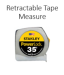 Stanley 35 ft stainless steel retractable tape measure with power lock