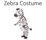image of a person wearing a Zebra costume