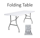 image of a folding table in both folded and set up positions