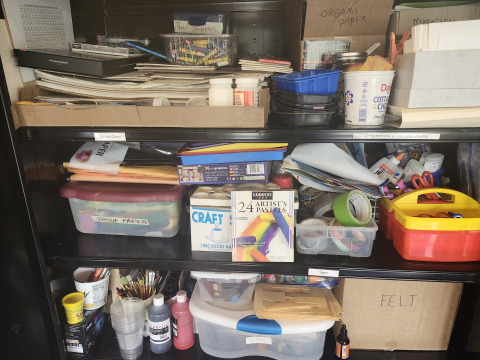 Picture of art supplies