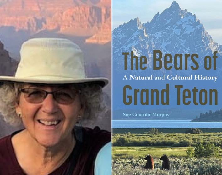 image of sue consolo-murphy with her book The Bears of Grand Teton
